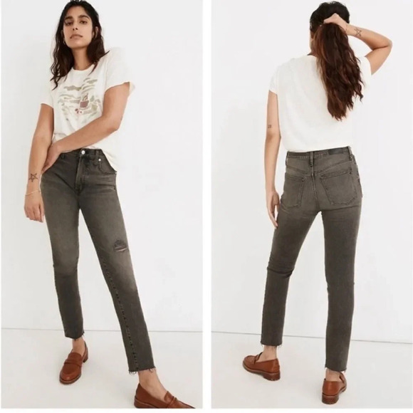 Madewell The Perfect Vintage Jean in Cosner Wash: Knee-Rip - Picture 1 of 12